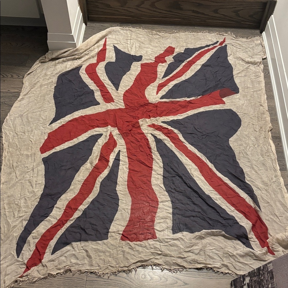 Italian Vintage Style Union Jack pattern cotton Scarf - Picture 3 of 11